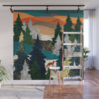 Amber Fox Wall Mural Gallery Image 1