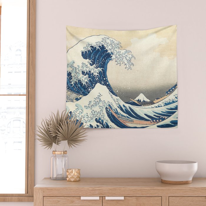 The Great Wave off Kanagawa Wall Tapestry Gallery Image 2