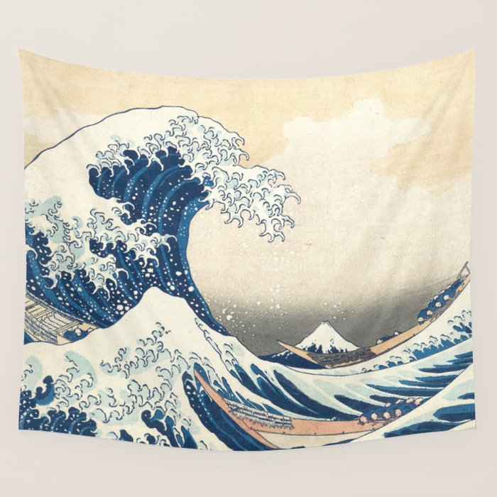 The Great Wave off Kanagawa Wall Tapestry Gallery Image 1