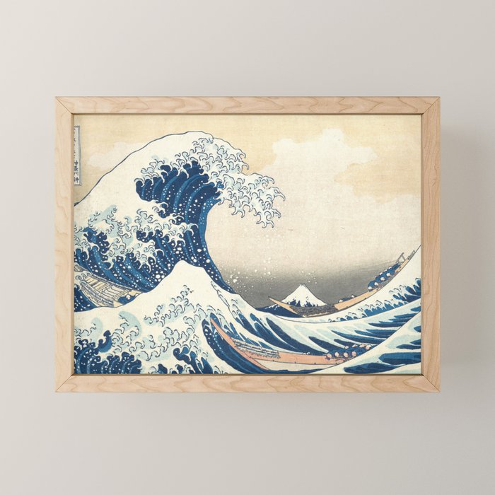 The Great Wave off Kanagawa Mini Art Print Gallery Image 1