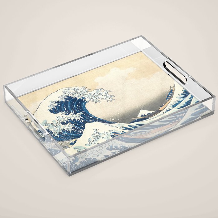 The Great Wave off Kanagawa Acrylic Tray Gallery Image 1