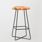 Sunny Oranges Tropical Fruit Illustration Stool Gallery Image 1