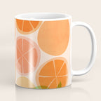 Sunny Oranges Tropical Fruit Illustration Coffee Mug Gallery Image 1
