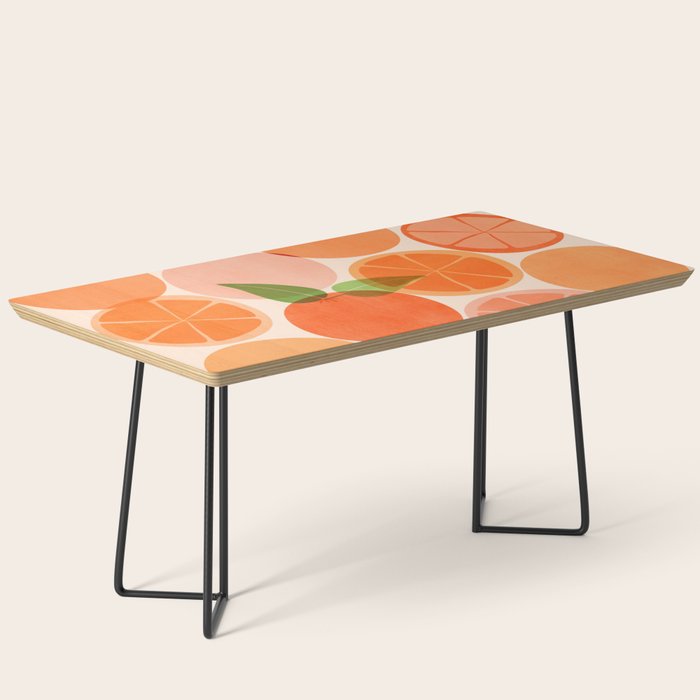 Sunny Oranges Tropical Fruit Illustration Coffee Table Gallery Image 1