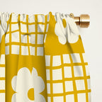 Check and Flowers Window Curtain Gallery Image 2