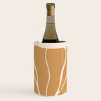 Modern Boho Art Nouveau Floral 2.1 Neutral Sand Wine Chiller Gallery Image 1