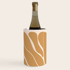 Modern Boho Art Nouveau Floral 2.1 Neutral Sand Wine Chiller Gallery Image 2