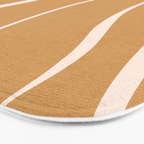 Modern Boho Art Nouveau Floral 2.1 Neutral Sand Bath Mat Gallery Image 3