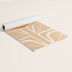 Modern Boho Art Nouveau Floral 2.1 Neutral Sand Yoga Mat Gallery Image 2