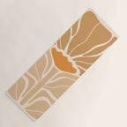 Modern Boho Art Nouveau Floral 2.1 Neutral Sand Yoga Mat Gallery Image 1