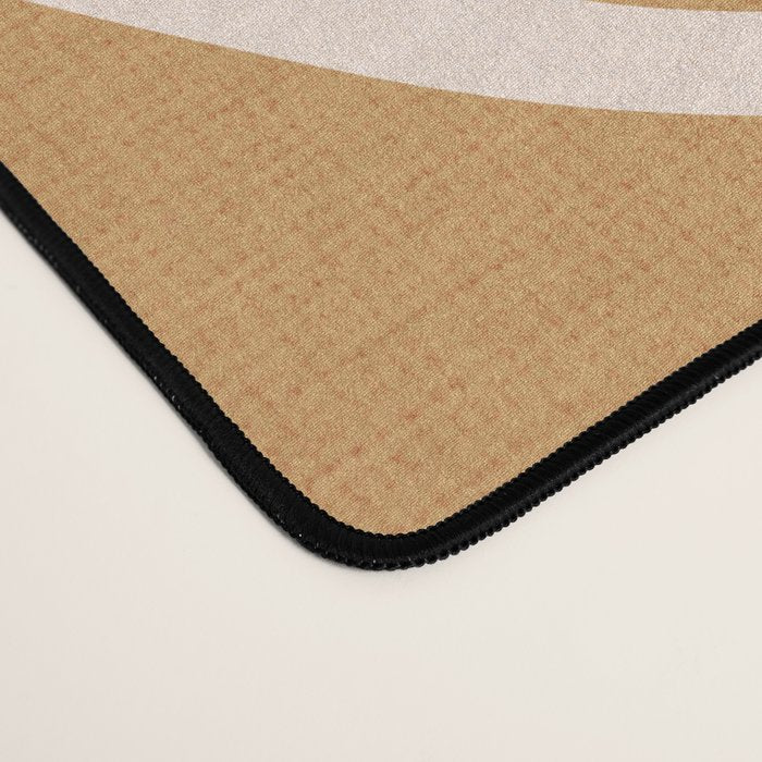 Modern Boho Art Nouveau Floral 2.1 Neutral Sand Desk Mat Gallery Image 4