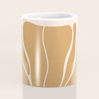 Modern Boho Art Nouveau Floral 2.1 Neutral Sand Coffee Mug Gallery Image 4