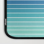 Gradient Curvature XII Beachy Blue and Orange Laptop Sleeve Gallery Image 3