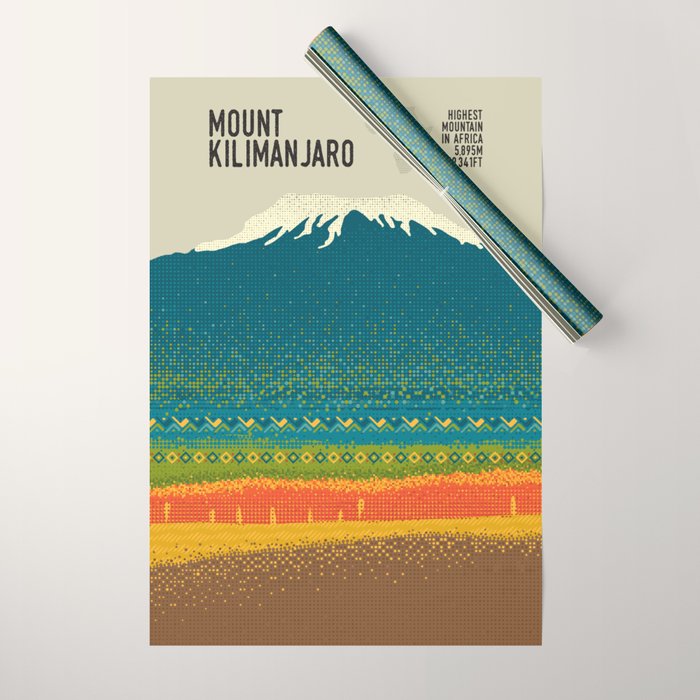 Mount Kilimanjaro Wrapping Paper Gallery Image 1