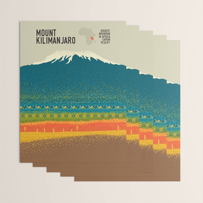 Mount Kilimanjaro Wrapping Paper Gallery Image 3