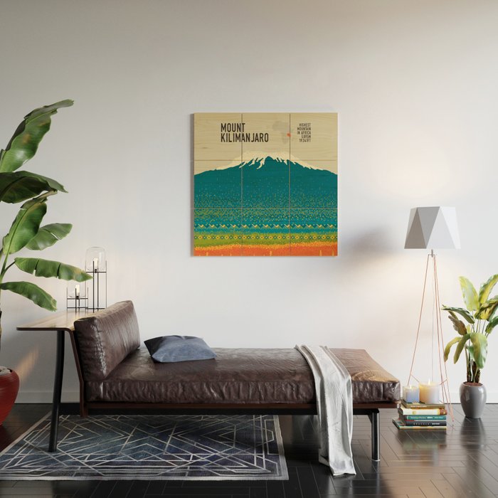 Mount Kilimanjaro Wood Wall Art Gallery Image 2