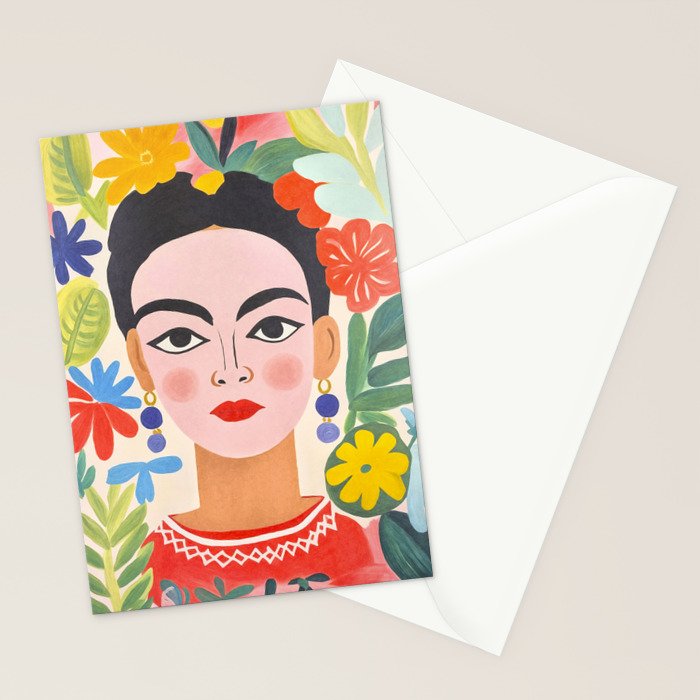 Garden Girl Summer Beauty Stationery Card Gallery Image 2