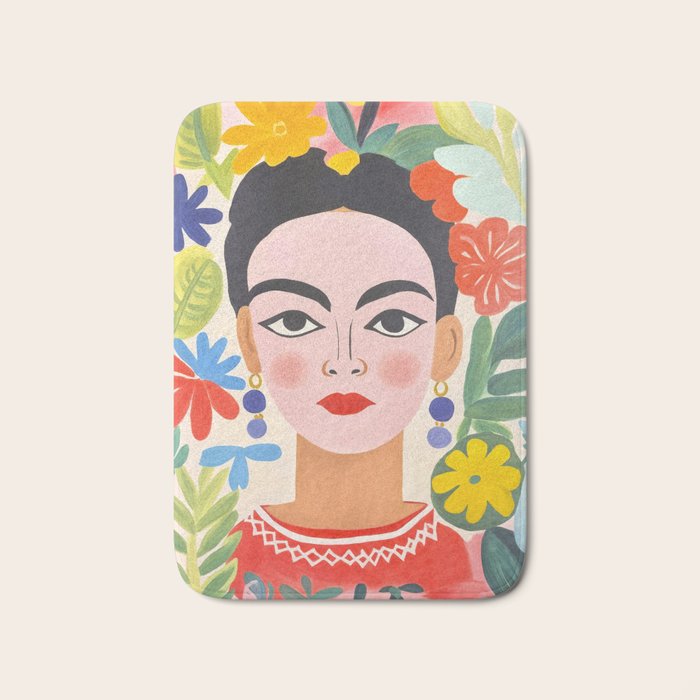 Garden Girl Summer Beauty Bath Mat Gallery Image 1