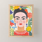 Garden Girl Summer Beauty Mini Art Print Gallery Image 1