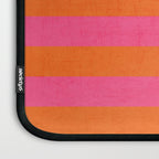 hot pink and orange stripes Laptop Sleeve Gallery Image 3