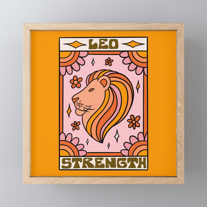 Leo Tarot Card Mini Art Print Gallery Image 1