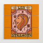 Leo Tarot Card Wood Wall Art Gallery Image 1