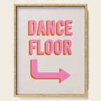 Dance Floor Right Arrow (Pink Orange) Serving Tray Gallery Image 1