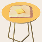 Toast with Butter polygon art Side Table Gallery Image 2