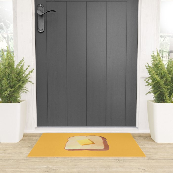 Toast with Butter polygon art Welcome Mat Gallery Image 3