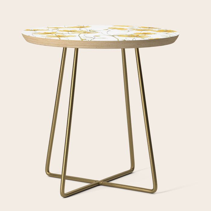 Yellow Cosmos Flowers Side Table Gallery Image 1