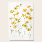 Yellow Cosmos Flowers Cutting Board Gallery Image 1