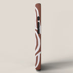 Line art Sculpt in umber 03 iPhone Case Gallery Image 2