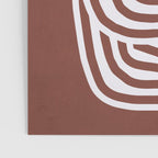 Line art Sculpt in umber 03 Poster Gallery Image 3