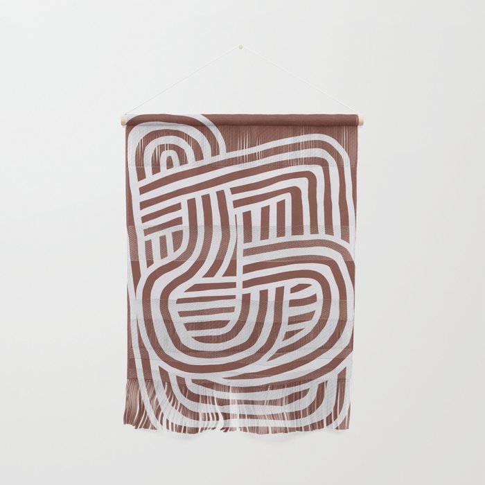 Line art Sculpt in umber 03 Wall Hanging Gallery Image 1