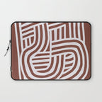 Line art Sculpt in umber 03 Laptop Sleeve Gallery Image 1