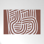 Line art Sculpt in umber 03 Welcome Mat Gallery Image 1