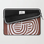 Line art Sculpt in umber 03 Laptop Sleeve Gallery Image 2