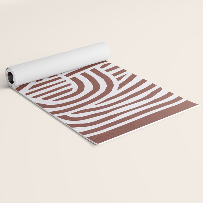 Line art Sculpt in umber 03 Yoga Mat Gallery Image 2