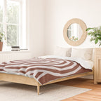 Line art Sculpt in umber 03 Duvet Cover Gallery Image 2