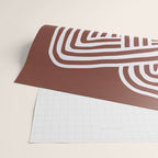 Line art Sculpt in umber 03 Wrapping Paper Gallery Image 2