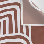 Line art Sculpt in umber 03 Wall Tapestry Gallery Image 3
