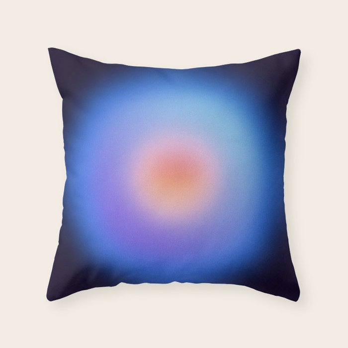 Serene - Circular Gradient Throw Pillow Gallery Image 1
