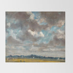 Landscape with Grey Clouds Throw Blanket Gallery Image 2
