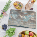 Landscape with Grey Clouds Cutting Board Gallery Image 2
