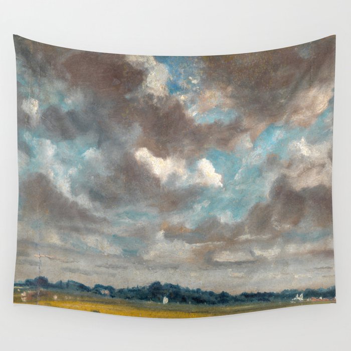 Landscape with Grey Clouds Wall Tapestry Gallery Image 4