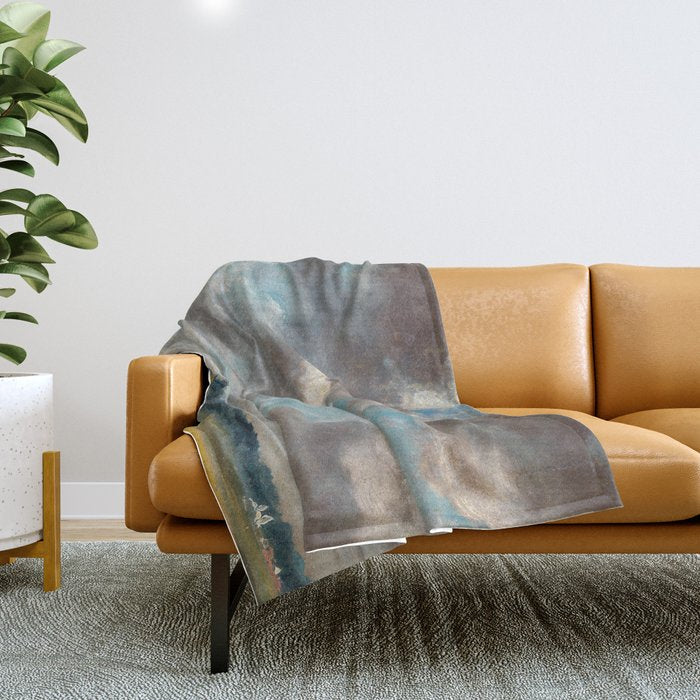 Landscape with Grey Clouds Throw Blanket Gallery Image 1