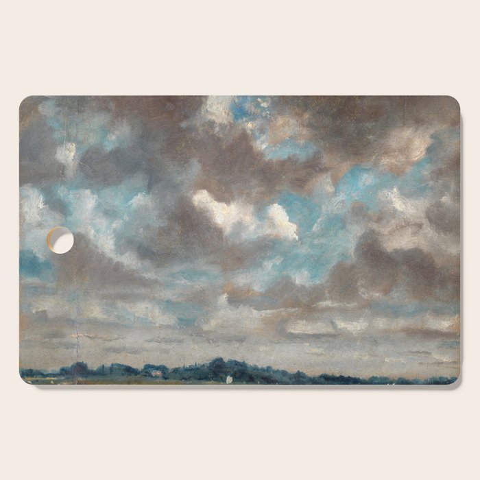 Landscape with Grey Clouds Cutting Board Gallery Image 1