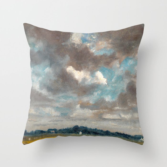 Landscape with Grey Clouds Throw Pillow Gallery Image 6