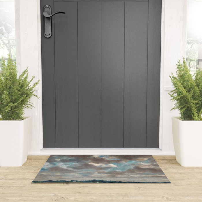 Landscape with Grey Clouds Welcome Mat Gallery Image 3