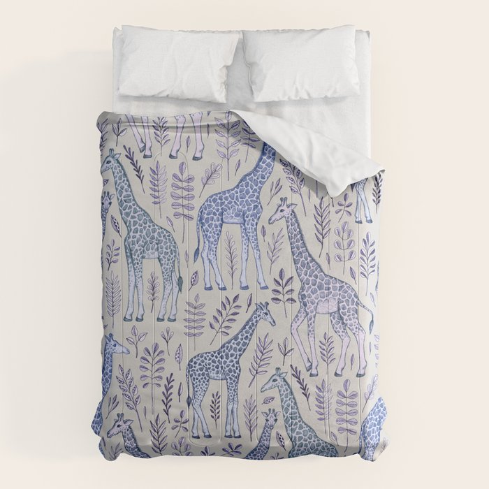 Blue Giraffe Pattern Comforter Gallery Image 6